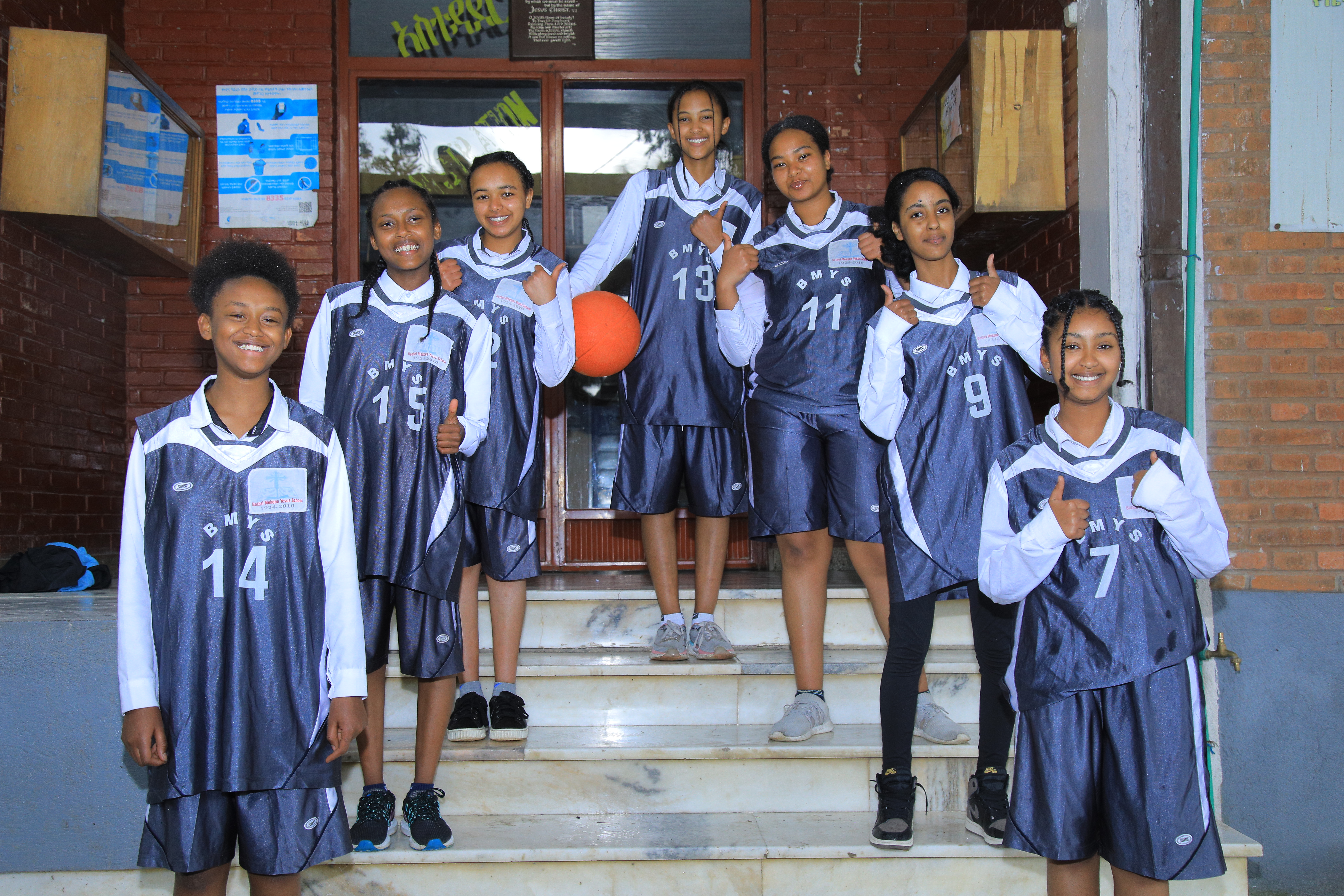 Students and staff at BMYS